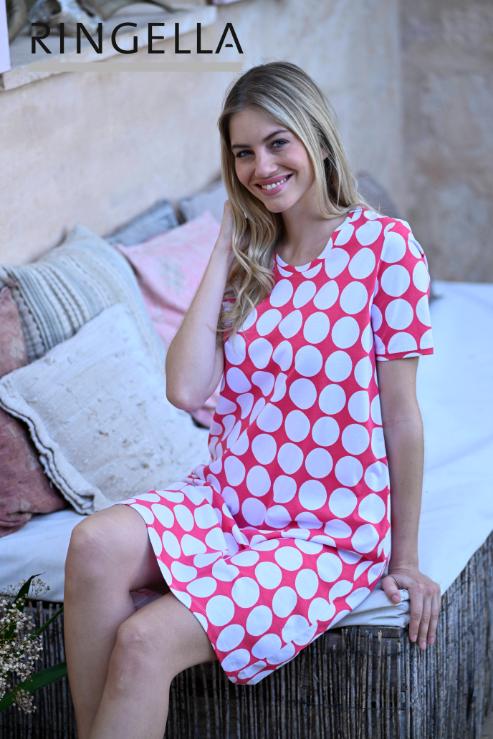 5211027 Ringella Dames Nachthemd met  polka-dots