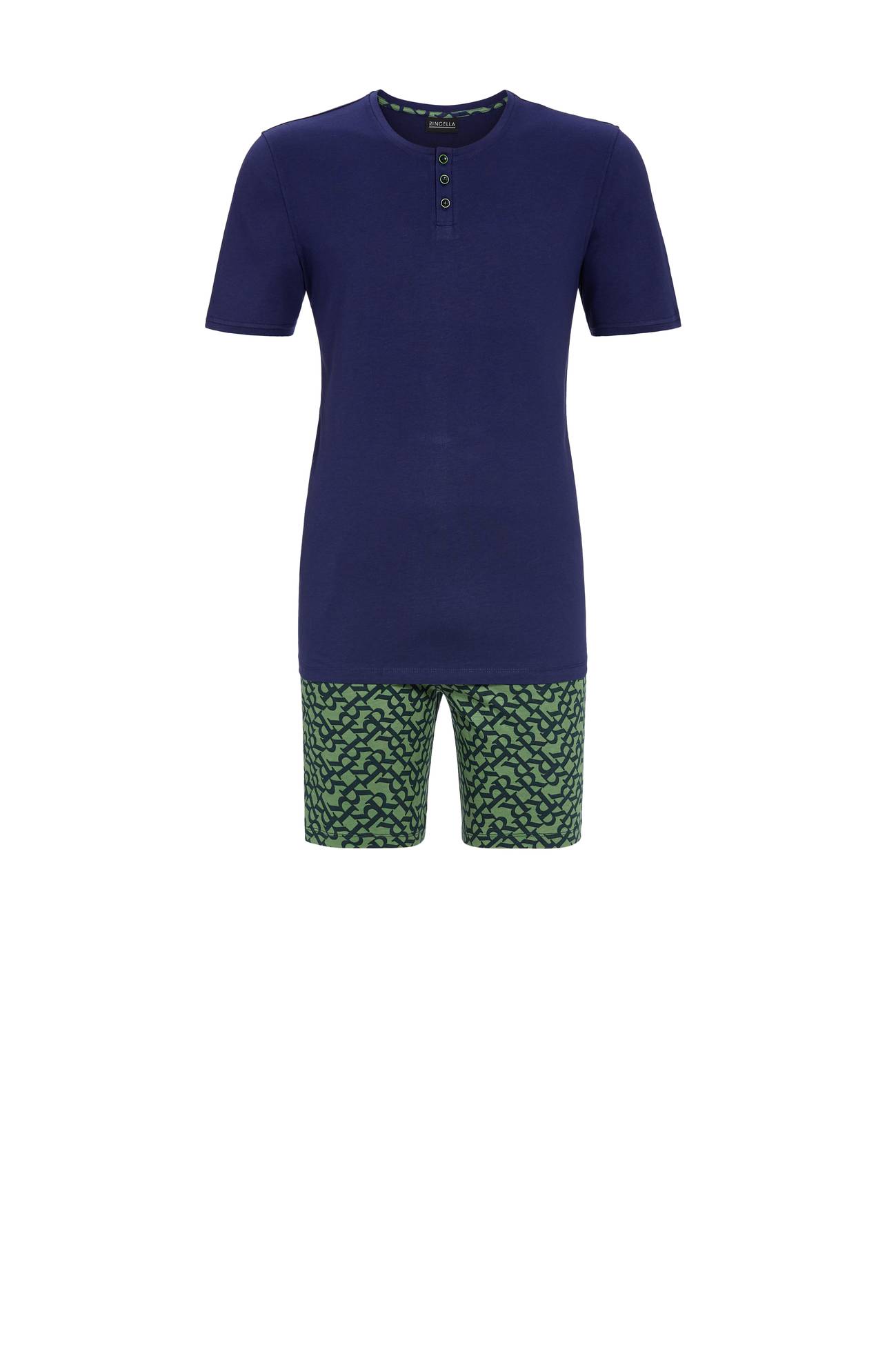 5241302 Ringella Men Shorty met sierknopen en print
