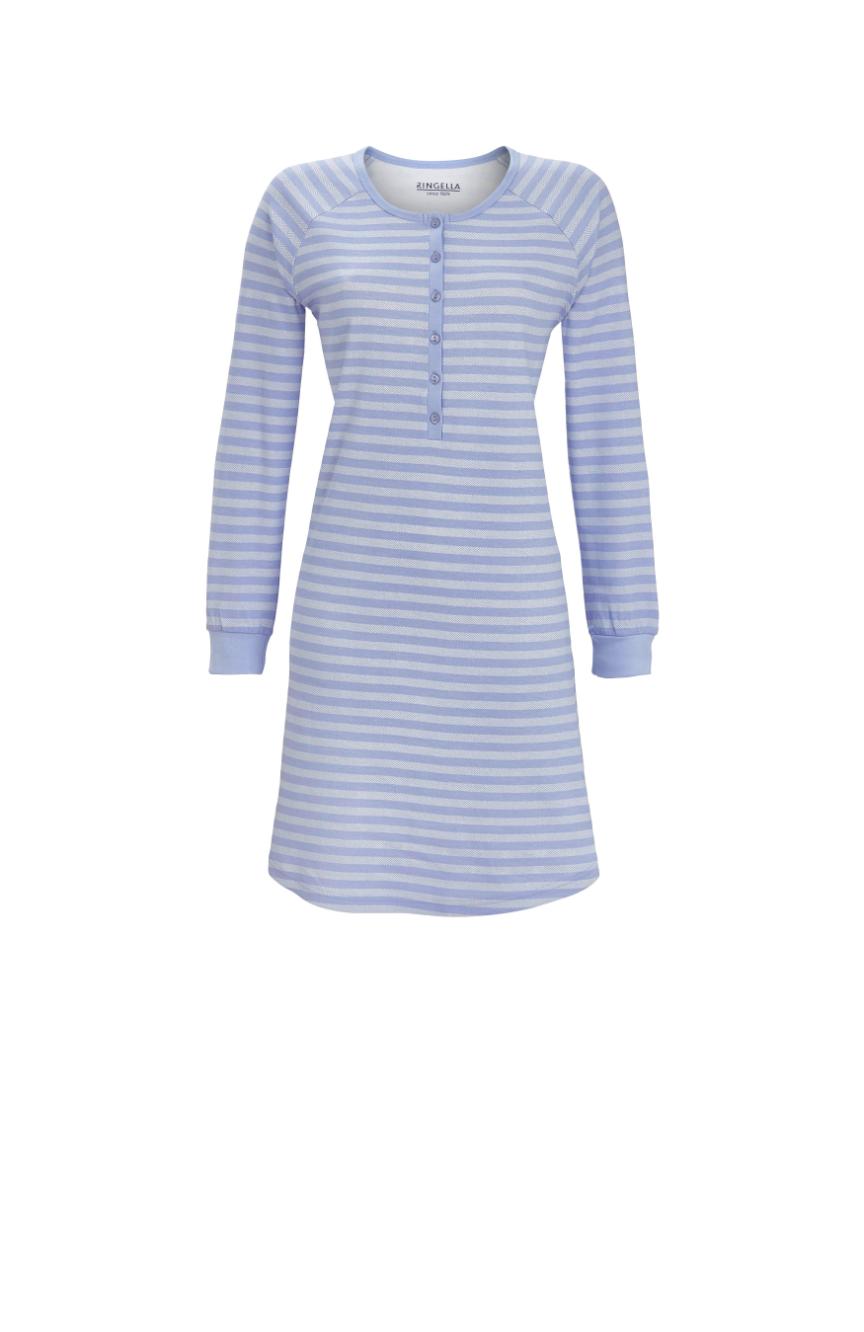 5511042 Ringella Dames Nachthemd knoopsluiting streepdessin