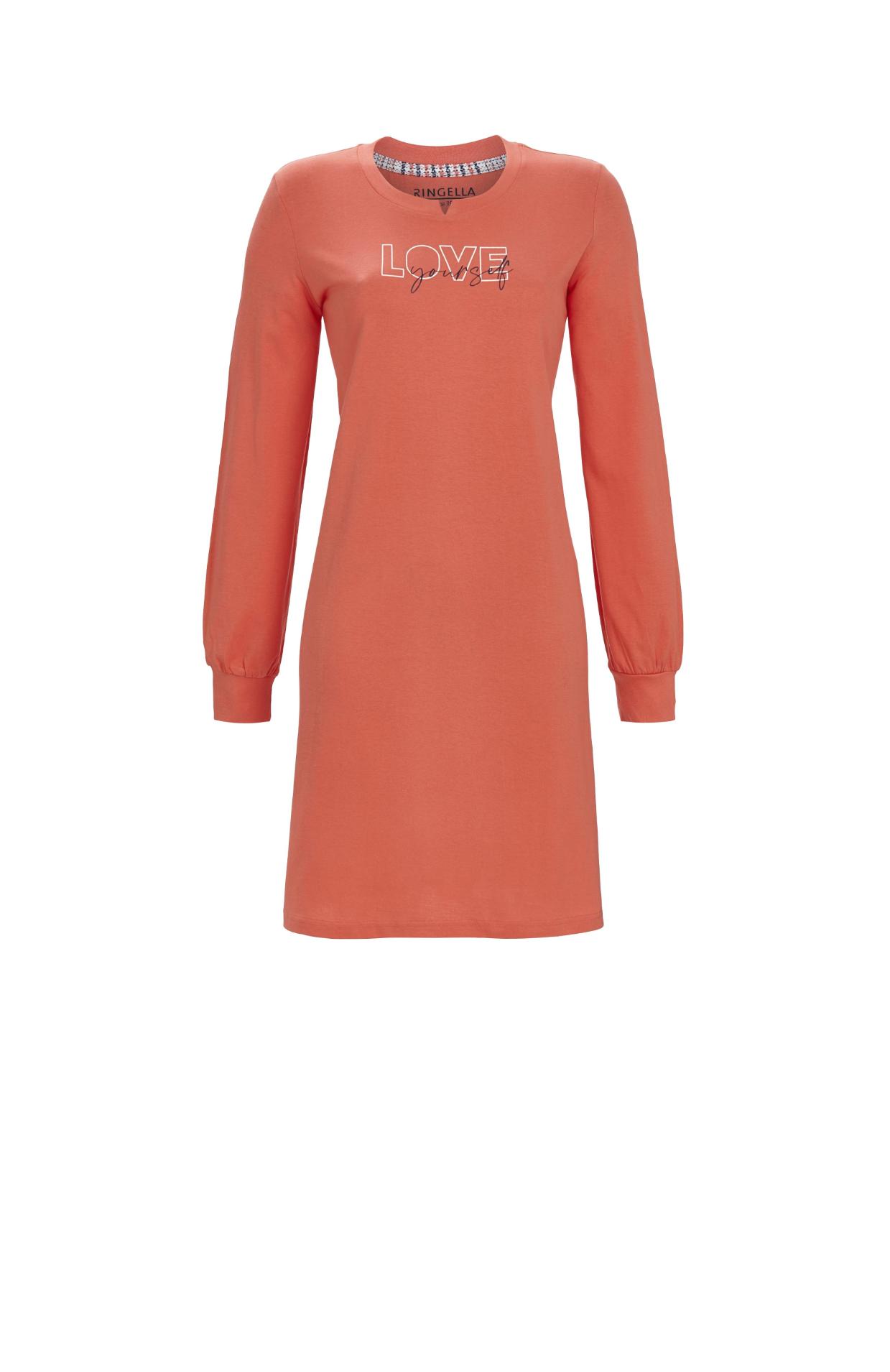 5511043 Ringella Dames Sleepshirt met print en boordjes 