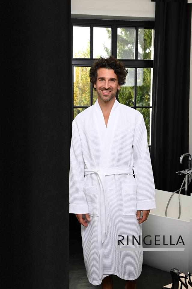 M111703 Ringella  Duster in piqu?-kwaliteit UNISEX