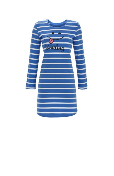 5511027 Ringella Dames Sleepshirt met print en streepdessin