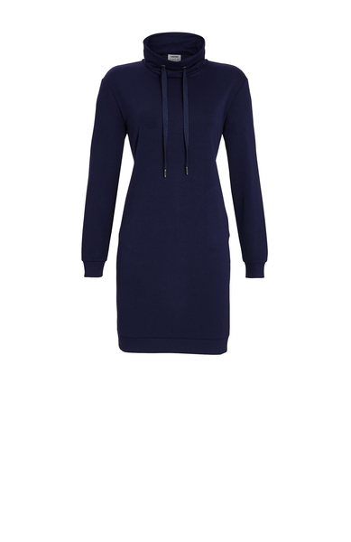 5538001 Solo Per Me Lounge-jurk uni met col