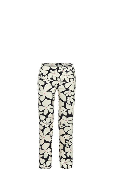 5551508 Bloomy Lange broek met bloem-dessin